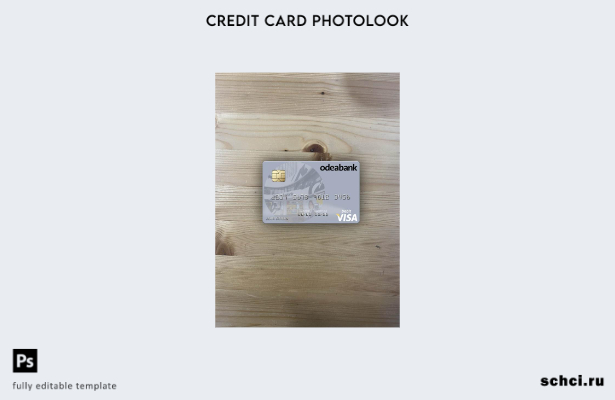 цифровая загрузка Турция Odeabank Visa дебетовая карта фотообраз переднего шабло